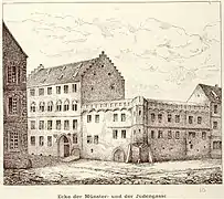 Ecke der Muenster-und der Judengasse (Silbermann).