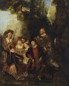 Antoine Watteau :Le concert champêtre