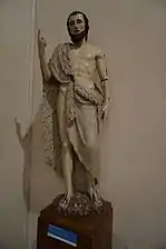 Statue de Jean Baptiste provenant de l'église du Mortier.