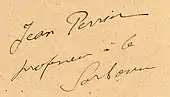 signature de Jean Perrin