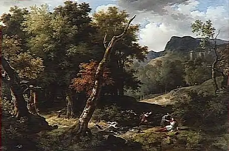 Carloman blessé à mort dans la forêt d'Yvelines, Paris, musée du Louvre.