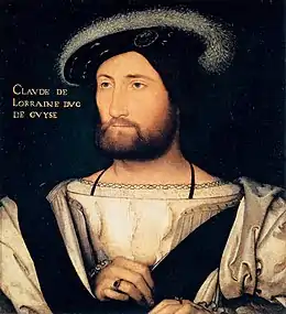 Jean Clouet, Portrait de Claude de Lorraine, premier duc de Guise, 1528.