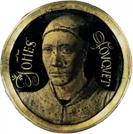 Jean FouquetAutoportraitvers 1452-1455Diamètre : 6,8 cm(sans cadre)