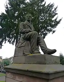 La statue d'André Friedrich.