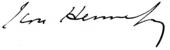 signature de Jean Hennessy