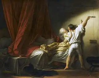 "Le Verrou" de Fragonard, montrant le caractère flou du consentement sexuel et ses différentes interprétations
