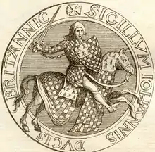 Sceau de Jean II de Bretagne.