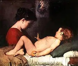 Jean-Jacques Henner, Le Réveil de l'enfant, fin du XIXe siècle.