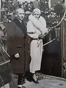 Jean Jules Verne et Lady Hubert Wilkins à New-York en 1931