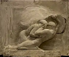 Maquette de la Lutte de Jacob et de l'Ange (vers 1920), stuc et plâtre, musée des Beaux-Arts de Lyon.