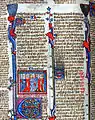 Page illustrée de miniatures du Liber sextius decretalium