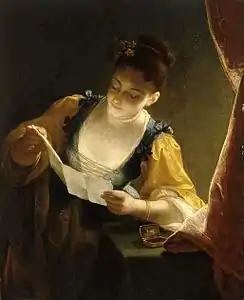 Jeune fille lisant une lettre, Paris, musée du Louvre.