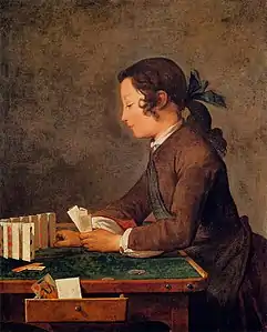 Le Château de cartes, par Jean Siméon Chardin