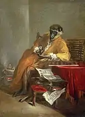 Jean Siméon Chardin : Le Singe antiquaire, après 1740