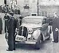 Jean Trévoux, deuxième du rallye Monte-Carlo 1938.