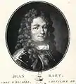 Jean Barth, chef d'escadre, chevalier de Saint-Louis. Gravure du XVIIIe siècle.