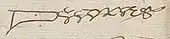 signature de Jean de Coras