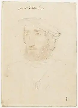Portrait au crayon de Jean de Laval-Châteaubriant.