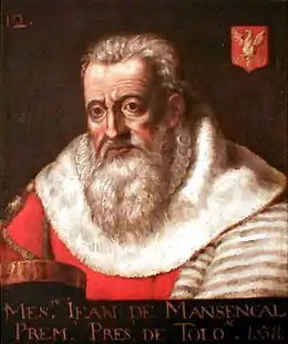 Portrait de Jean de Mansencal, premier président au Parlement.