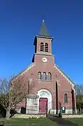 L'église reconstruite en 1920.