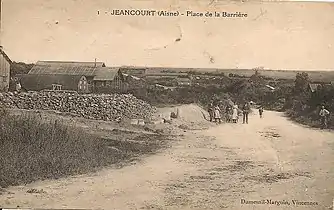 Vue de Jeancourt en 1919.