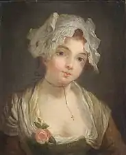 Buste de jeune fille,huile sur toileMusée des beaux-arts de Pau.