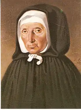 Jeanne Jugan (1792-1879), religieuse ayant fondé la congrégation des Petites Sœurs des pauvres à Saint-Servan, canonisée en 2009.