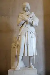 Jeanne d'Arc en prière, sculpture de la princesse Marie d'Orléans, 1837, château de Versailles.