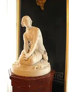 Jeanne d'Arc écoutant ses voix, marbre, Henri Chapu (1873)