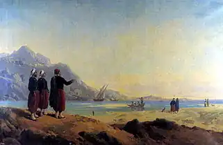 Zouaves ayant débarqué aux environs de Gênes, musée des Beaux-Arts de Chambéry.