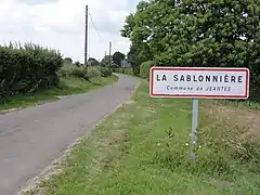 Entrée de La Sablonnière.