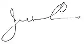 signature de Jefferson Caffery