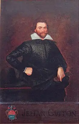Portrait de Jean Guiton, placé sur la cheminée du bureau du maire,.