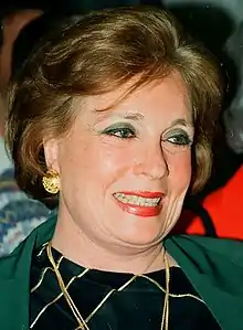 Jihane el-Sadate en 1995.