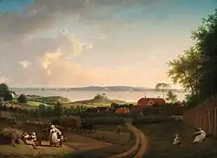 Jens Juel  : Paysage près d'Øresund, vers 1800