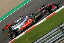 Photo de la McLaren MP4-25 de Button à Spa-Francorchamps