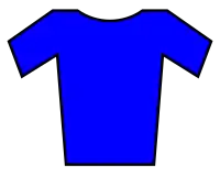 maillot bleu de leader du classement général