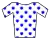 maillot blanc à pois bleus du leader du classement général