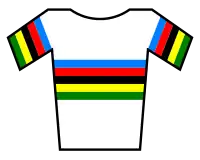 maillot arc-en-ciel de champion du monde de cyclisme sur route