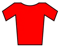 maillot rouge de leader du classement des sprints