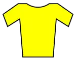 maillot jaune de leader du classement des sprints