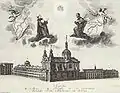L'église et le collège jésuite en 1753