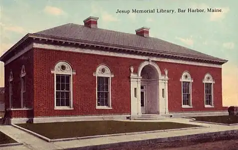 Jesup Library, vers 1912.