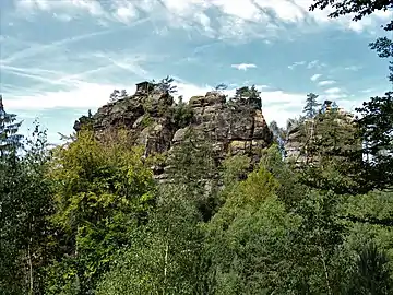 Falkenštejn : falaises.