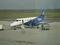 Jetstream 41 d'Eastern Airways sur le tarmac de l'aéroport de Lorient (Lorient-Lyon 2007)