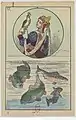 Carte n°17 d'un jeu divinatoire attribuée à Marie-Anne Le Normand. Editons   édition Ensslin et Laiblin (Reutlingen).  1875. BNF Gallica