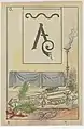 Carte n°6 d'un jeu divinatoire attribuée à Marie-Anne Le Normand. Editons   édition Ensslin et Laiblin (Reutlingen). 1875. BNF Gallica
