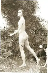 Jeune Diane par Louis-Maurice Boutet de Monvel (Salon de 1893).