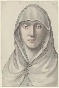 Jeune femme portant un voile, vue de face, Paris, BnF.