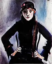 Jeune fille à la rose (1920).